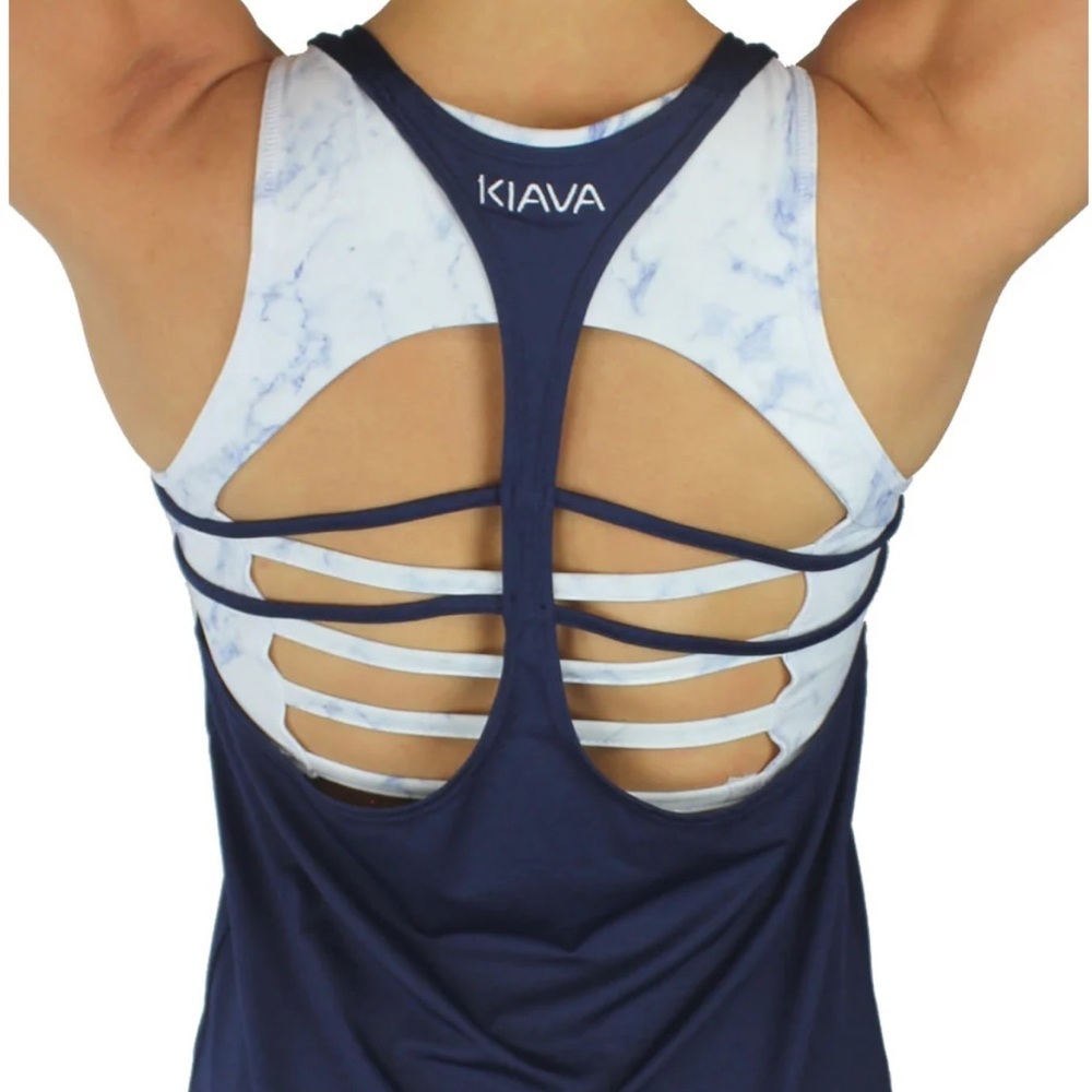 KIAVA Navy Suspension Tank Top